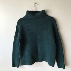NWOT Madewell Funnelneck Sweater in Green